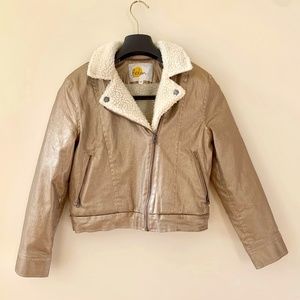 Boden Girls' Golden Jacket